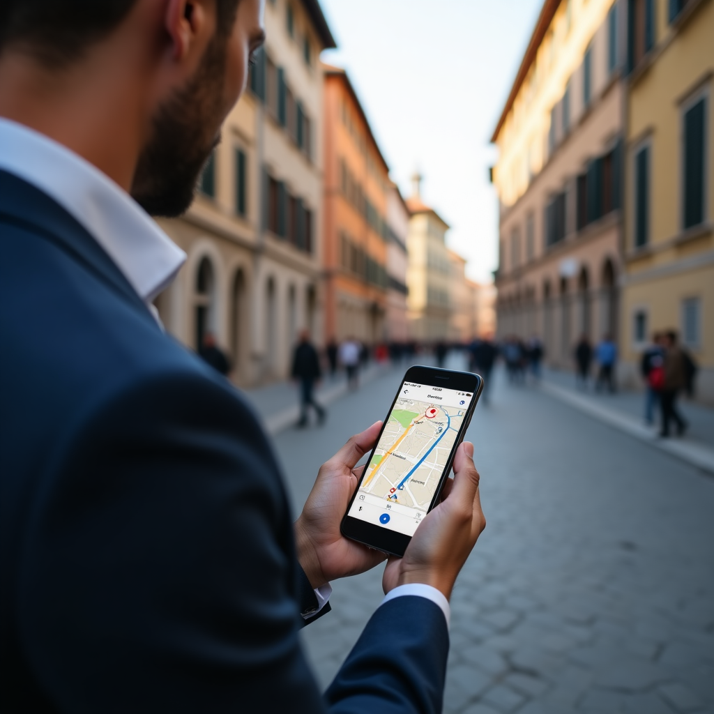 Navigazione GPS su smartphone